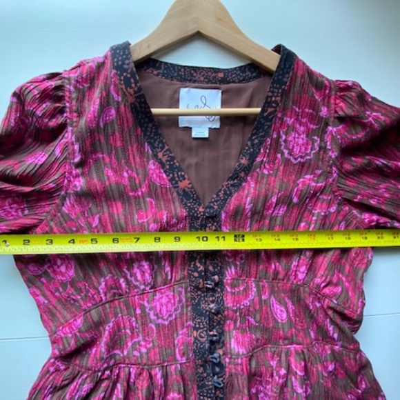 Sam Edelman Ramsey V-Neck Floral Maxi Dress Size Large - Picture 13 of 15